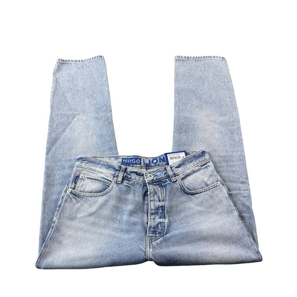Hugo Boss Jonah Lightwash Mens Button Fly Jeans Size 30X32 Straight NWT - Picture 3 of 7
